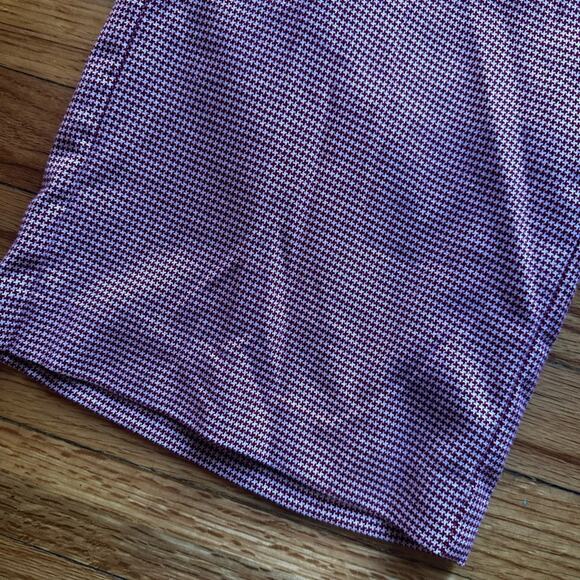 J Jill Pants Petite Houndstooth Red White Cropped Wide Leg - Picture 3 of 8
